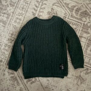 Zara Kids Dark Green Knit Sweater